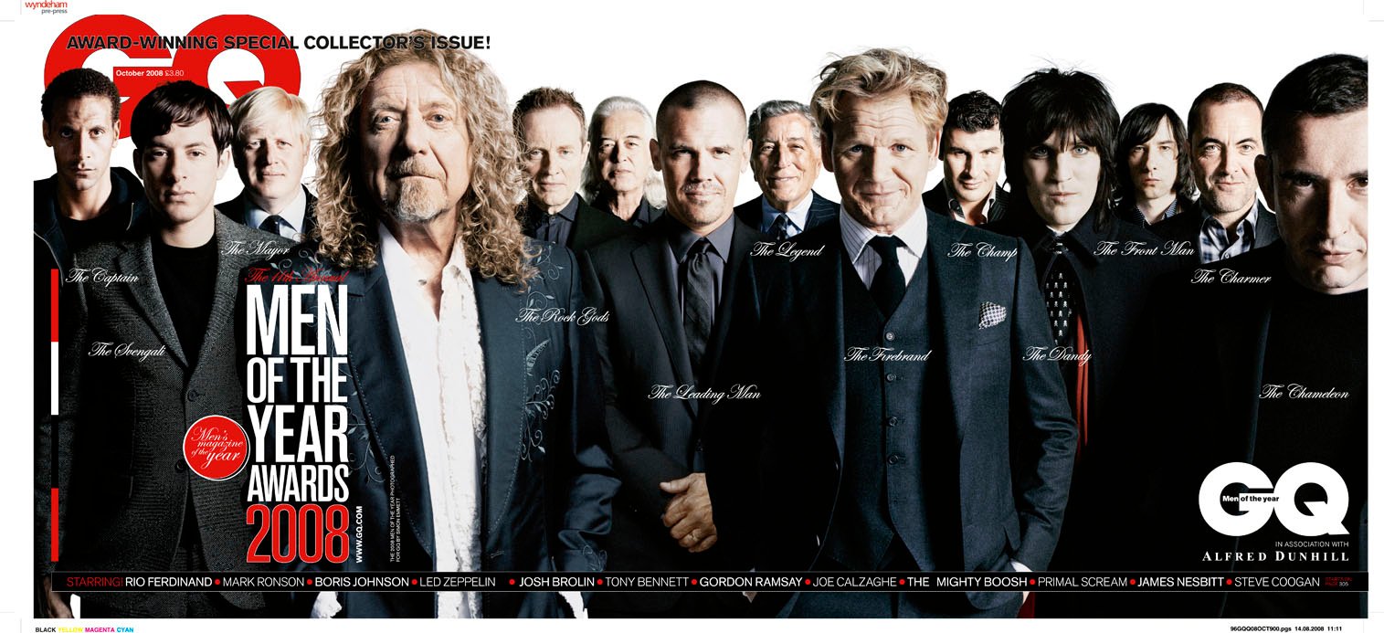 GQ Men of the Year 2008 — Gatefold Cover